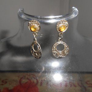 Vintage 80's Pierce Earrings Well Made